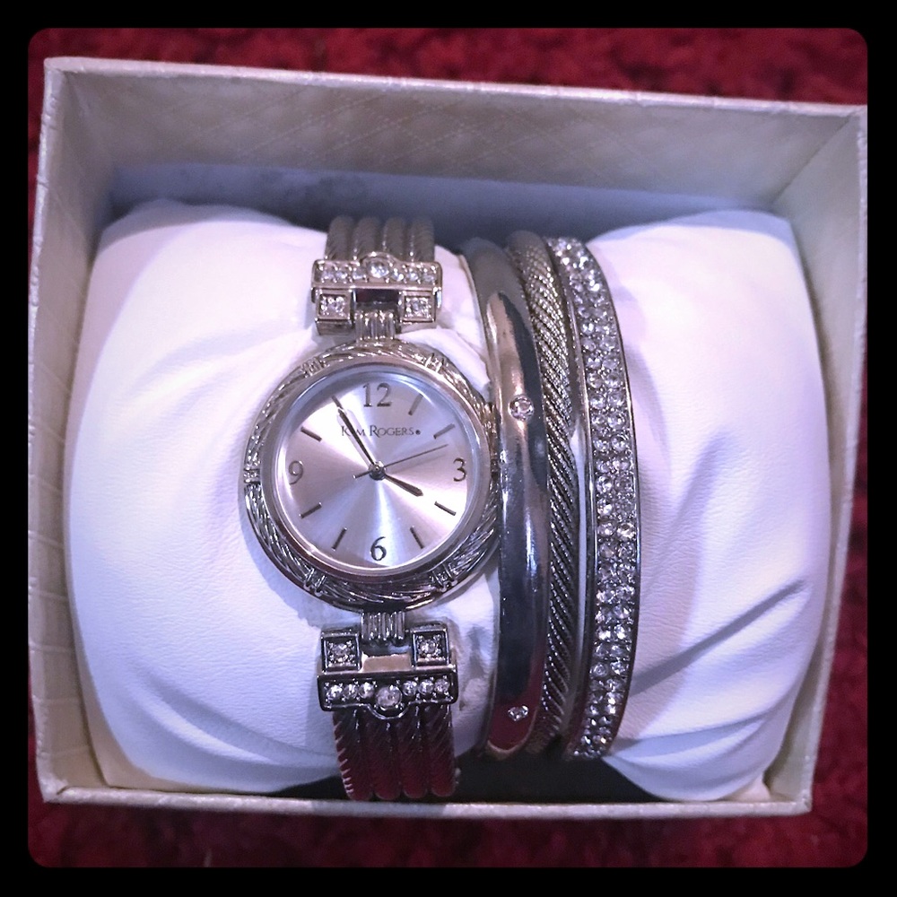Kim Rogers watch and bracelet set